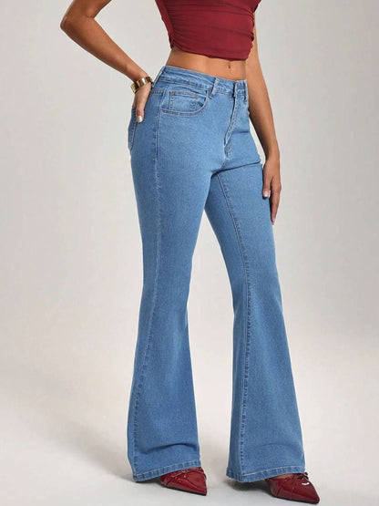 Women Bootcut High-Rise Stretchable Jeans