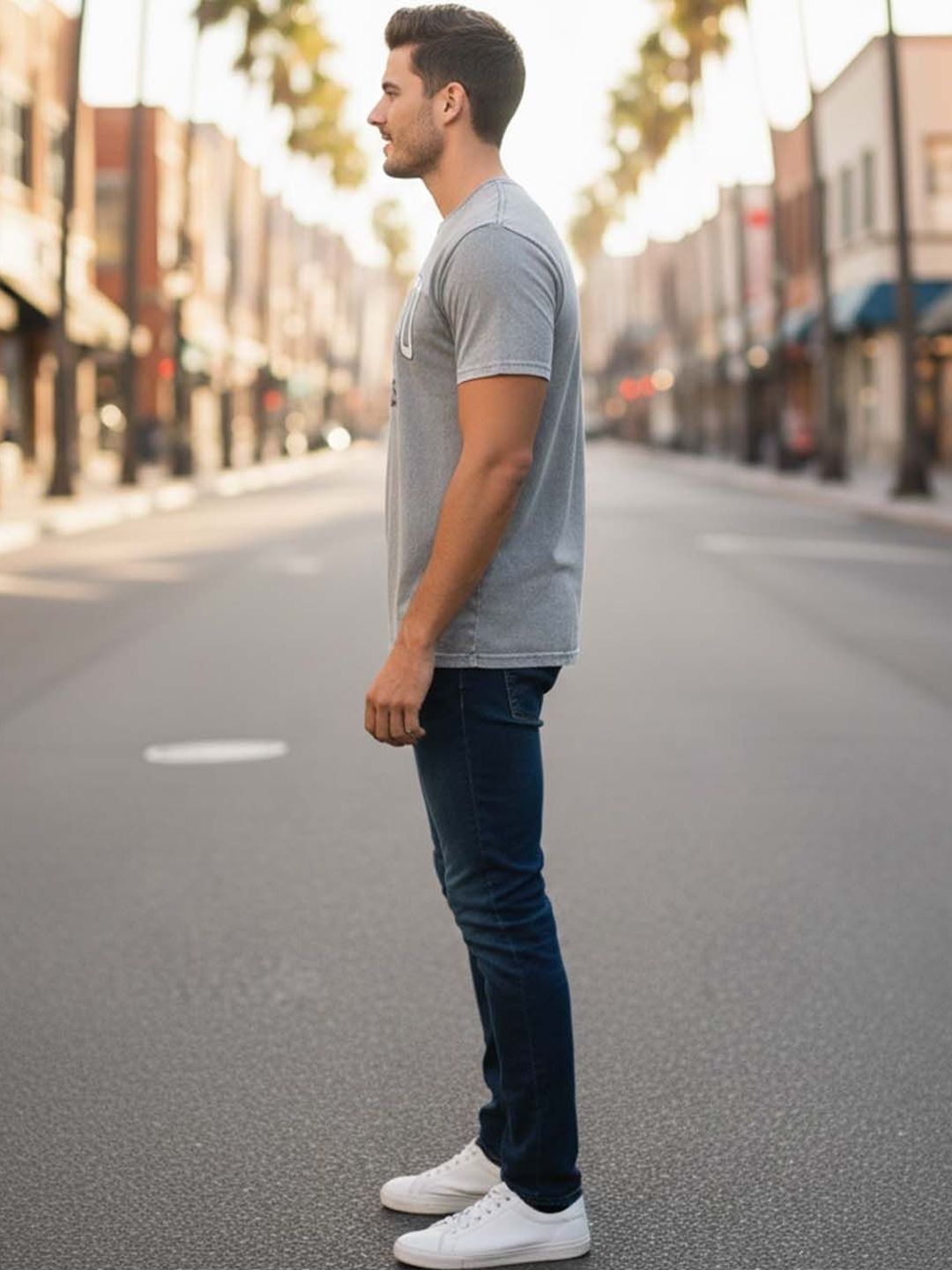 Men Typography Printed Cotton T-shirt