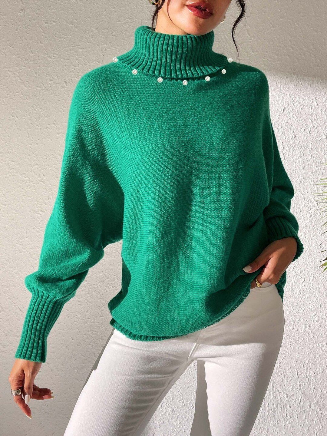 Women Pullover with Embellished Detail