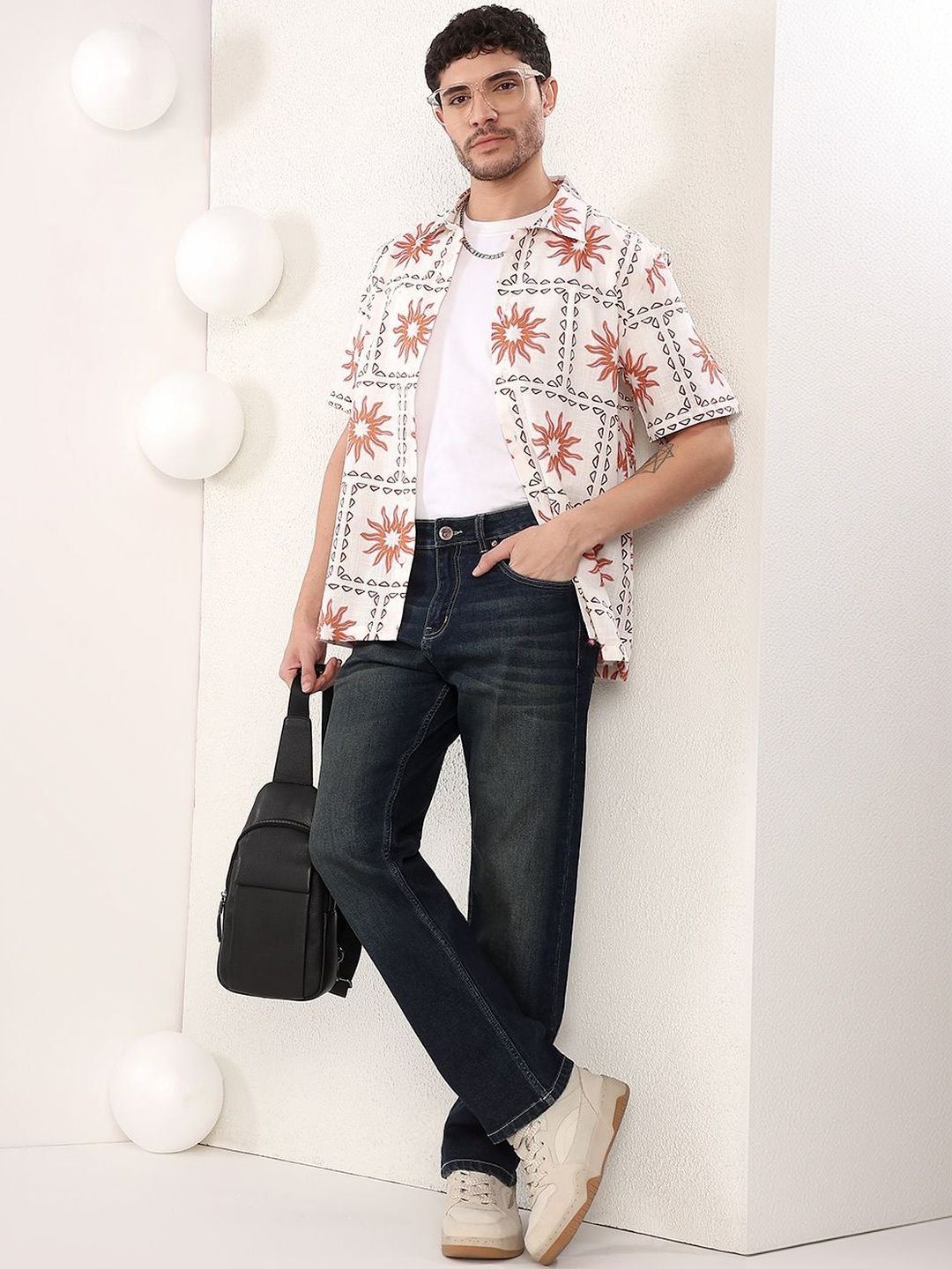 NOWI Men Printed Casual Shirt