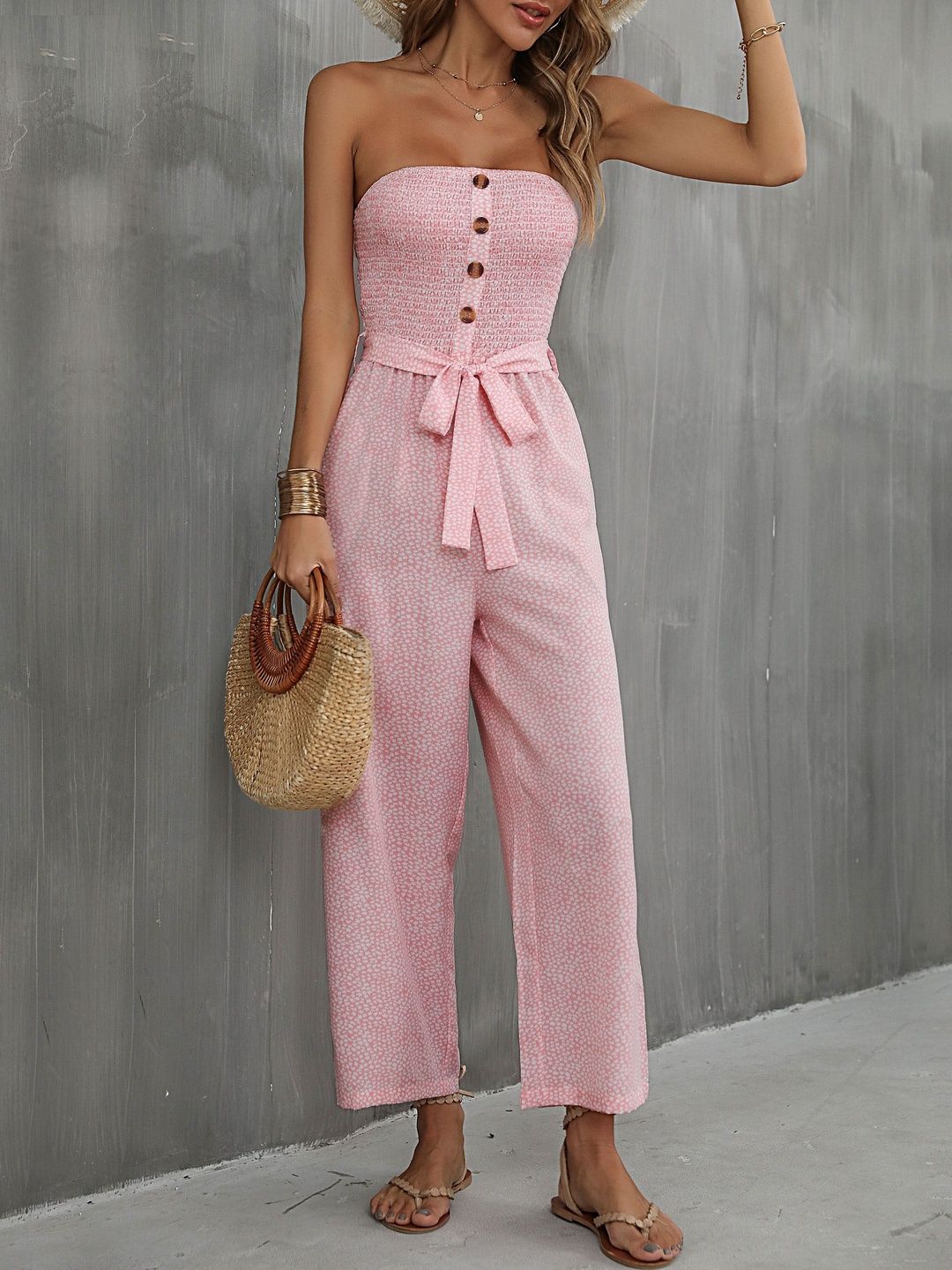 Printed Basic Jumpsuit