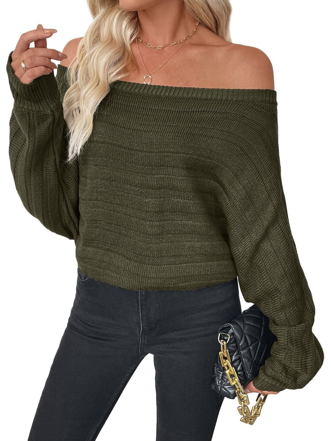 NOWI Ribbed Pullover Style 431 - Nowi Korean Fashion