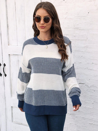 Women Striped Pullover
