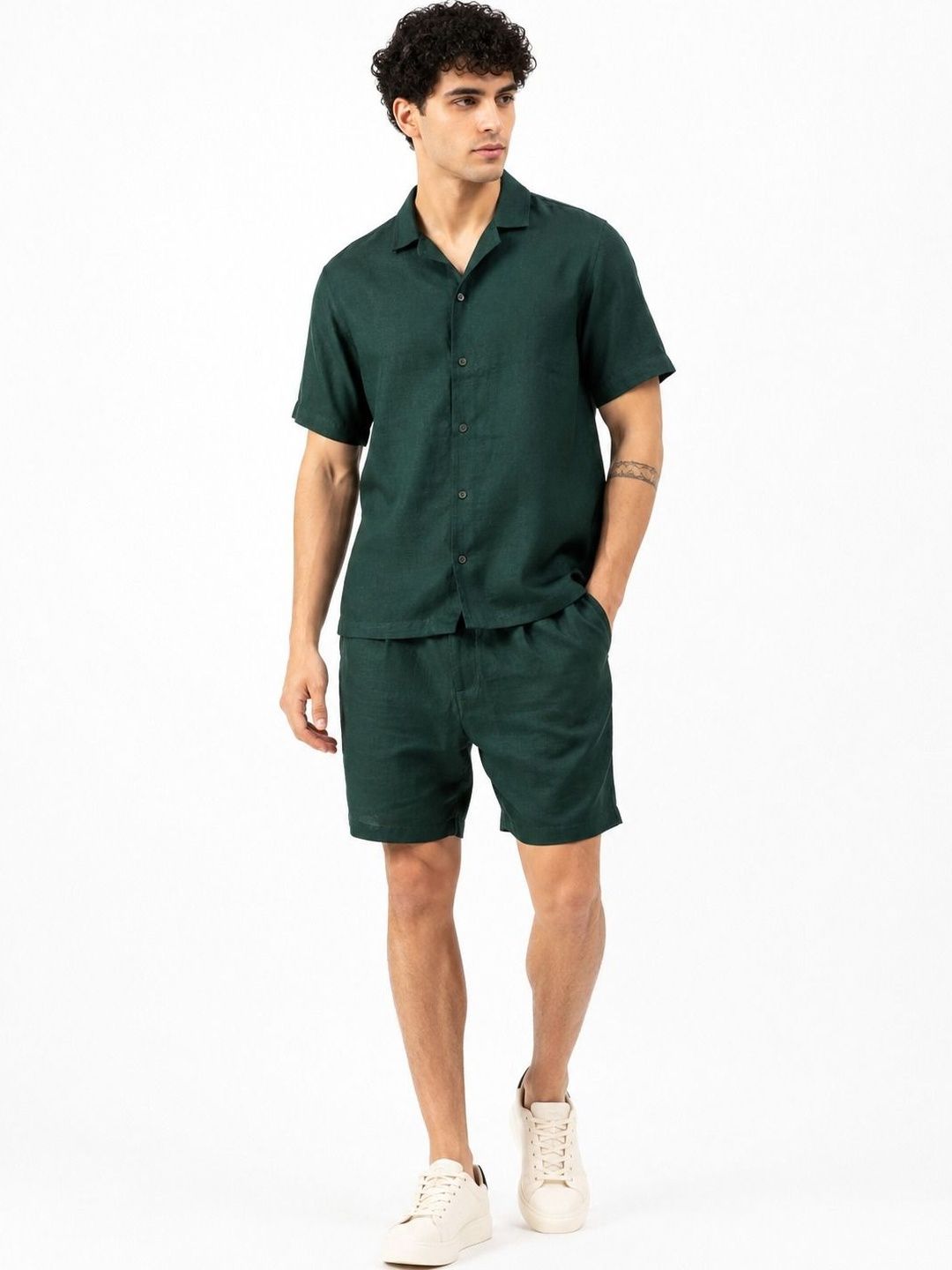 Solid Shirt with Shorts