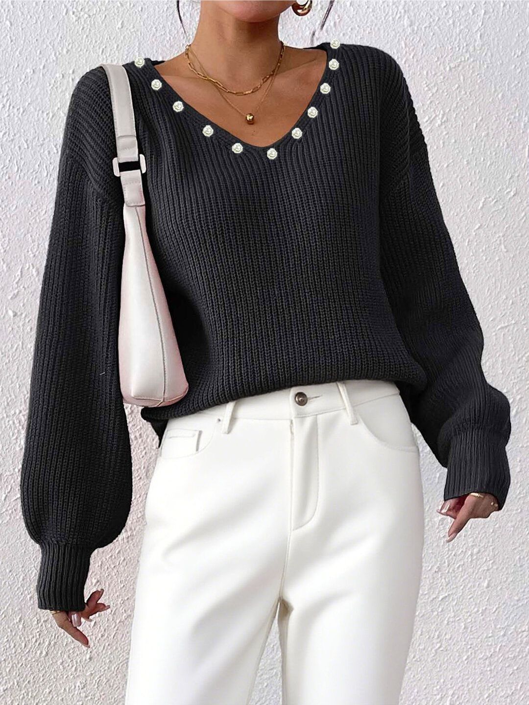 Women Ribbed Pullover
