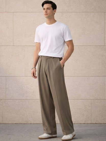 Men Pleated Trousers