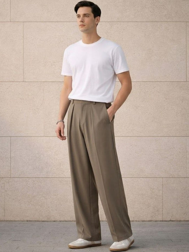 Men Pleated Trousers