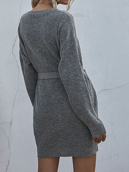 Women's Grey Pullover Blend Printed Regular Fit