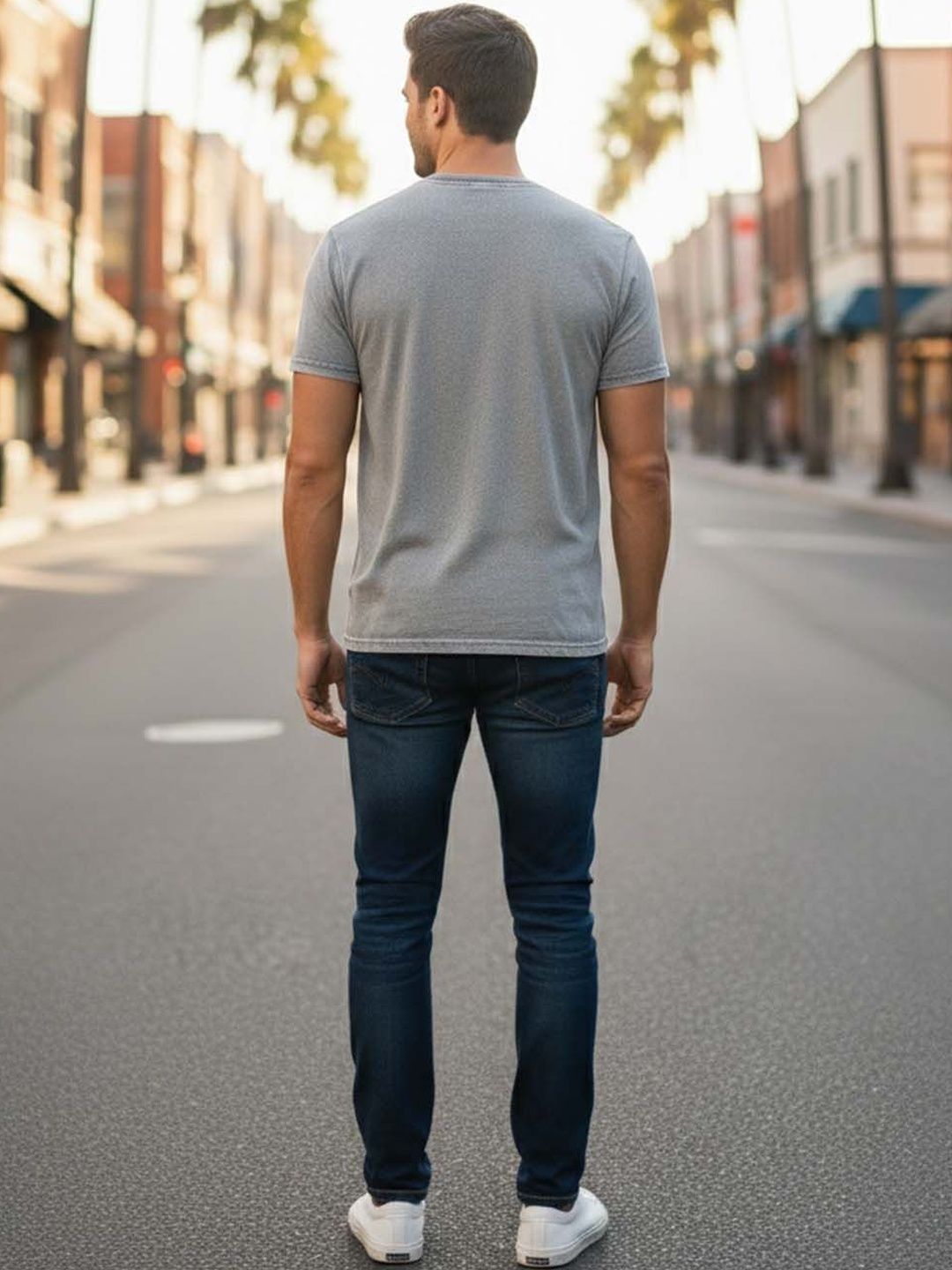 Men Typography Printed Cotton T-shirt