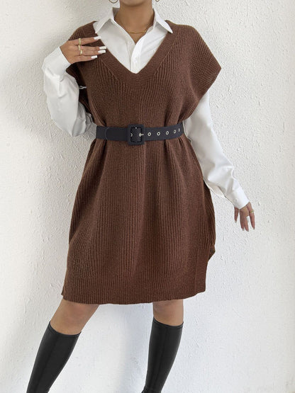Women Ribbed Sweater Vest