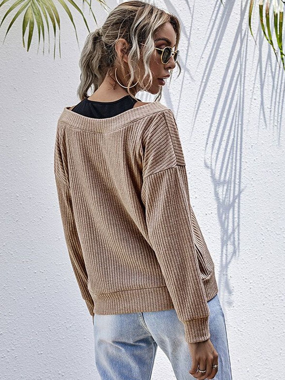 Women Ribbed Woollen Pullover
