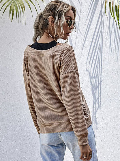 Women Ribbed Woollen Pullover
