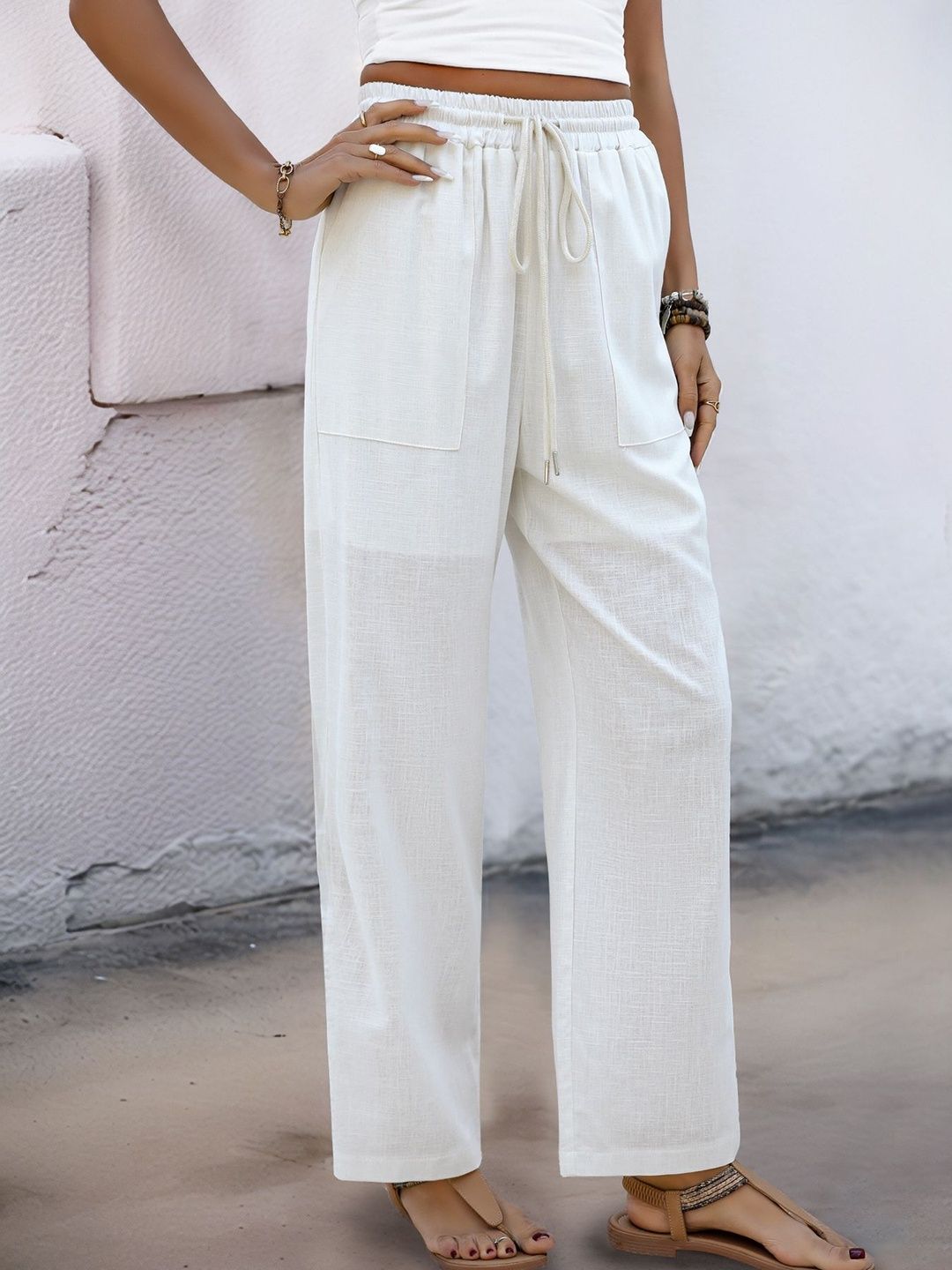 Women Loose Fit Non Iron Trousers