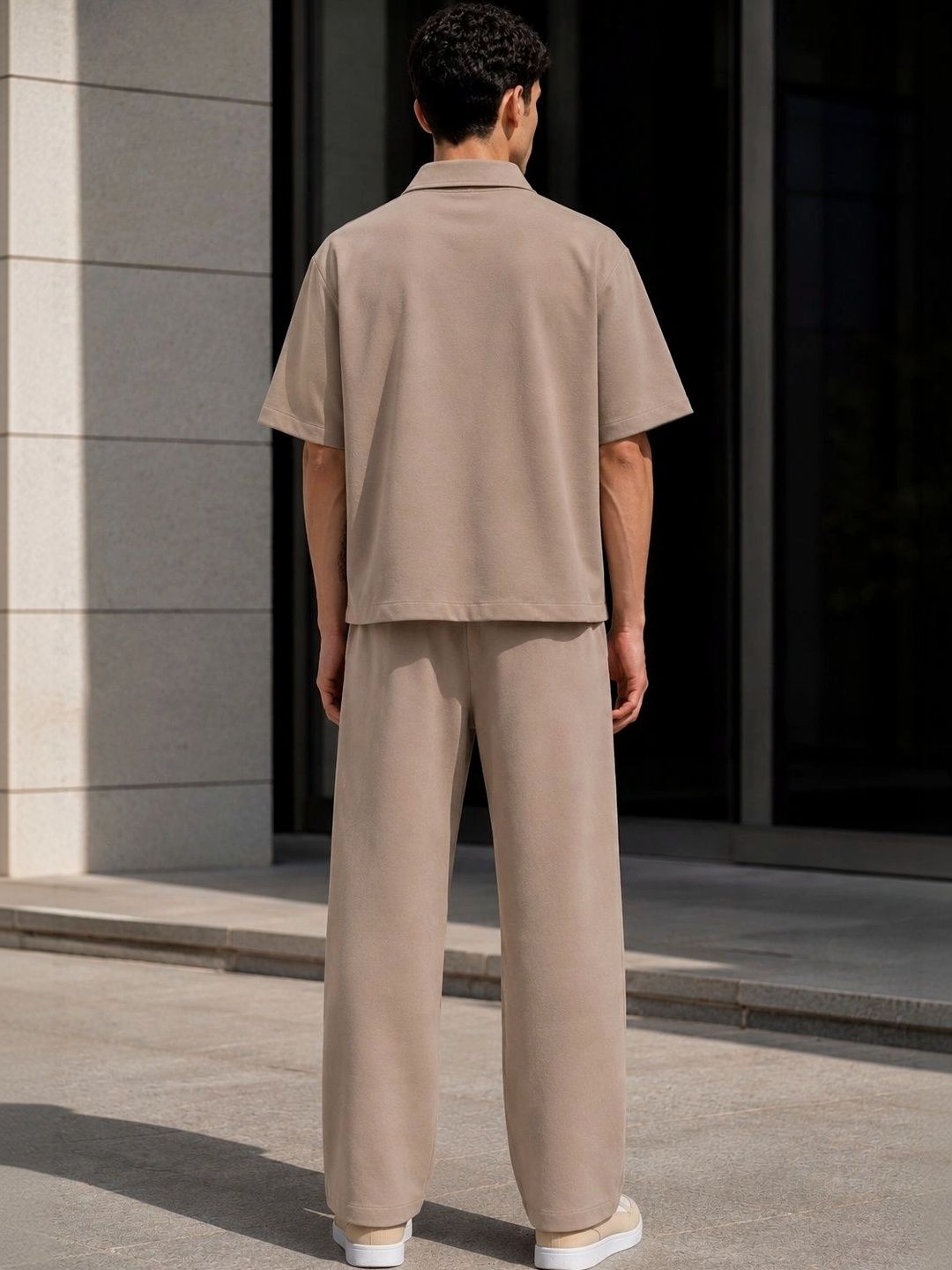 Solid Shirt with Trousers