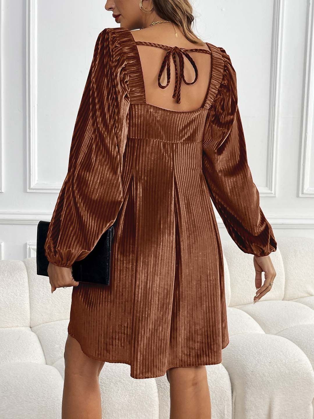 Bishop Sleeve A-Line Dress