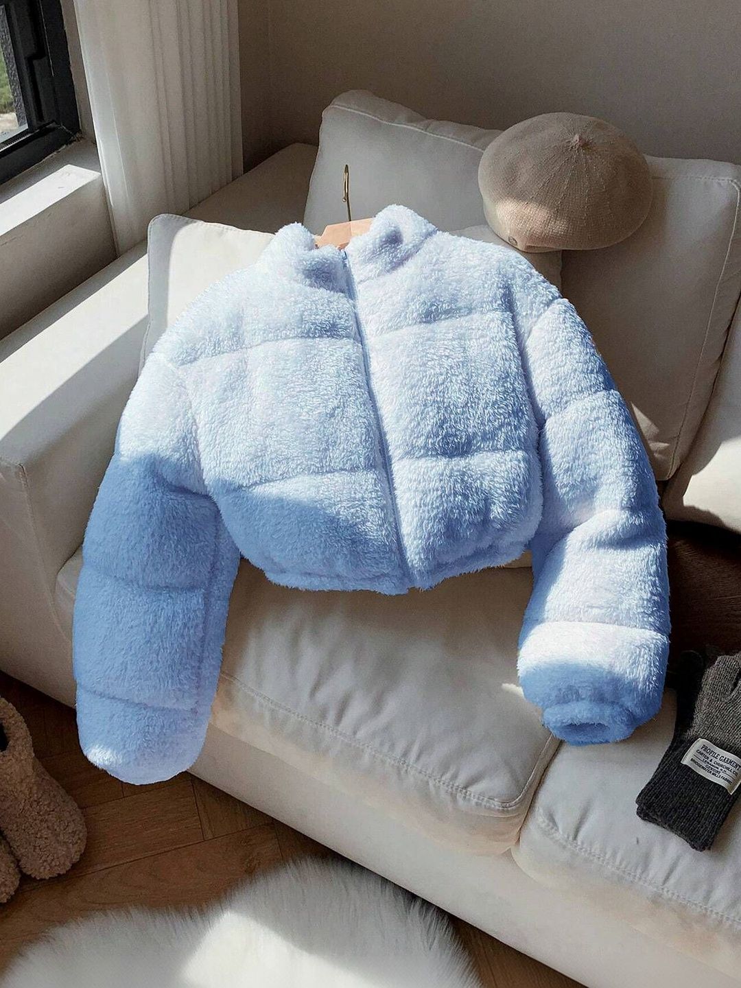 NOWI Women Lightweight Crop Puffer Jacket