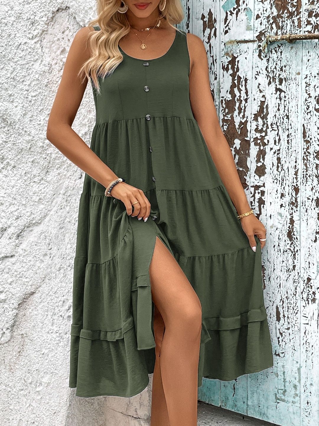 A-Line Midi Dress