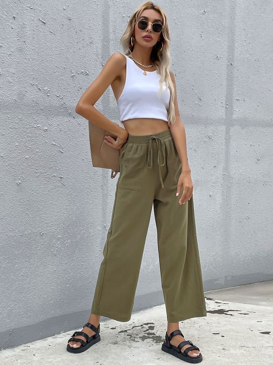 Women Loose Fit Non Iron Trousers