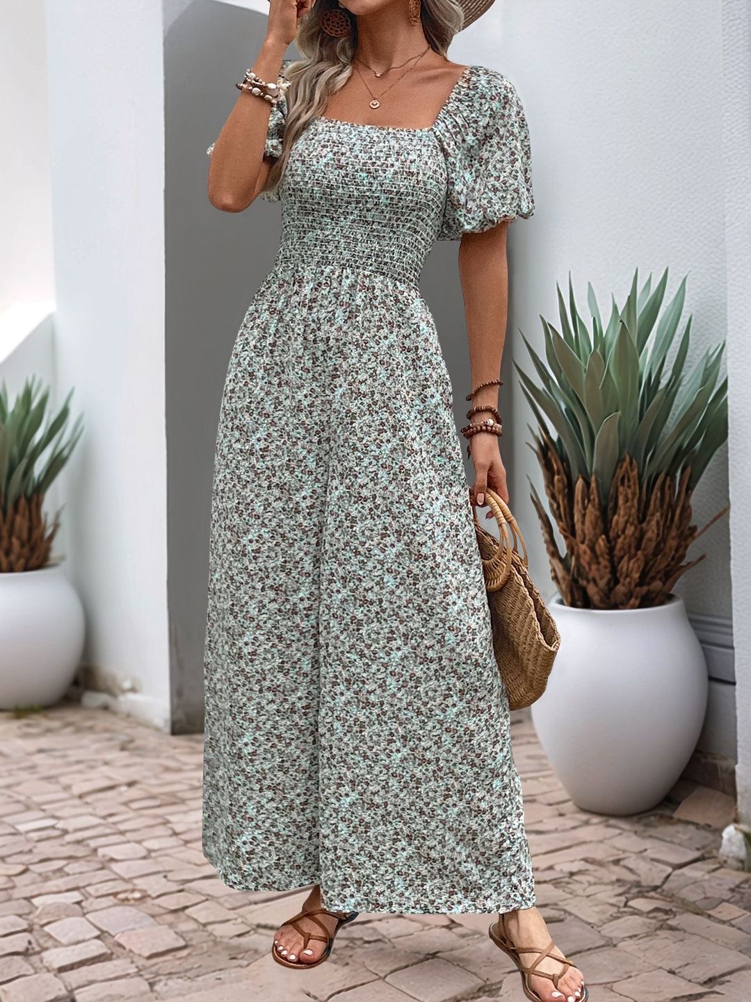 Printed Basic Jumpsuit