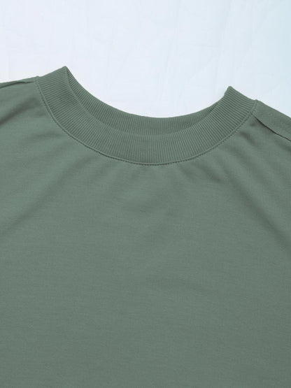 Women's Green Colourblocked Fit & Flare Mini Dress