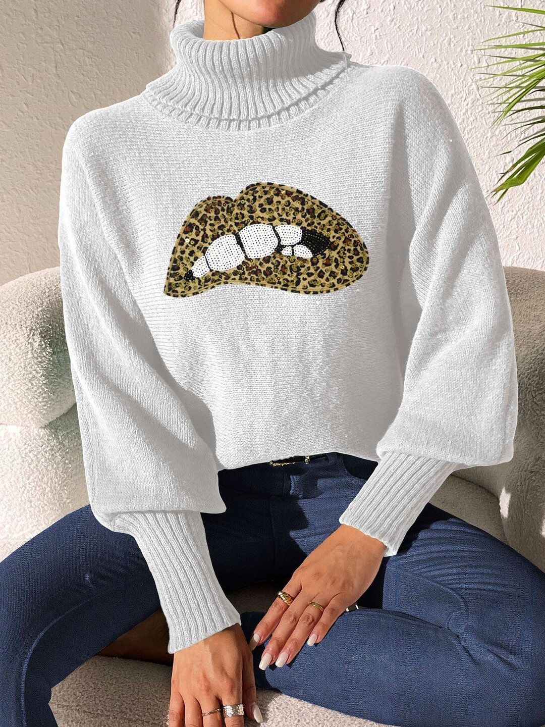 Women Animal Printed Pullover