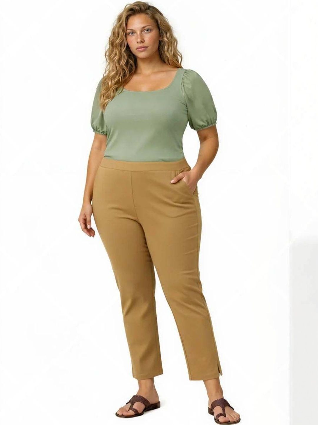 Women Wrinkle Free Trousers