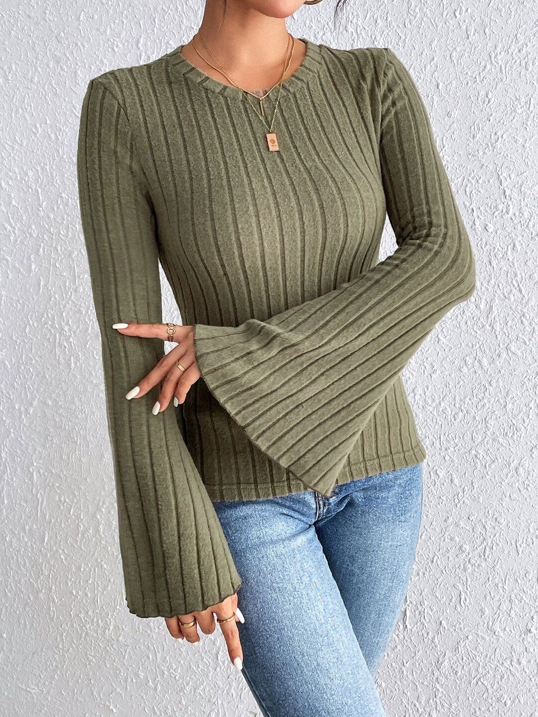 Women Ribbed Pullover