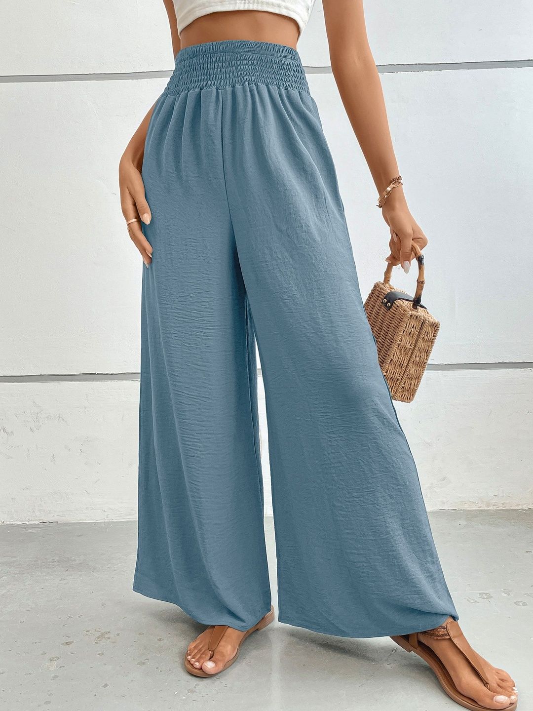 Women Loose Fit Non Iron Trousers