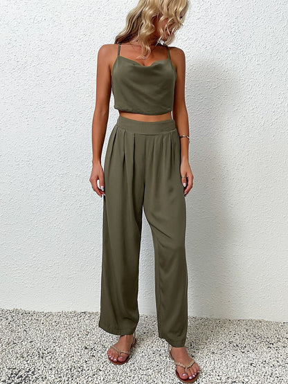 Shoulder Straps Top & Trousers Co-Ords