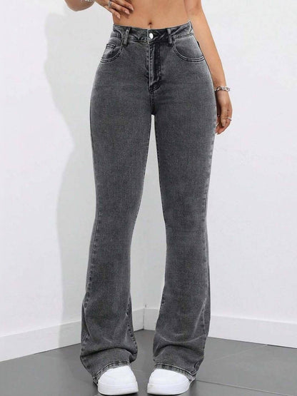 Women Bootcut High-Rise Light Fade Stretchable Jeans