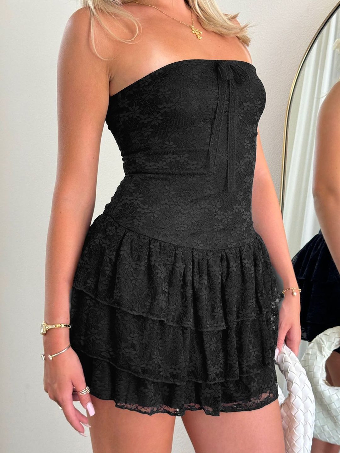 Ruffled Fit & Flare Mini Dress
