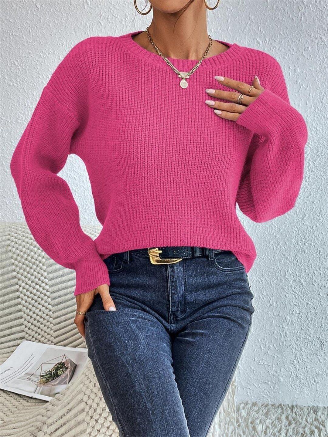 Women Ribbed Pullover