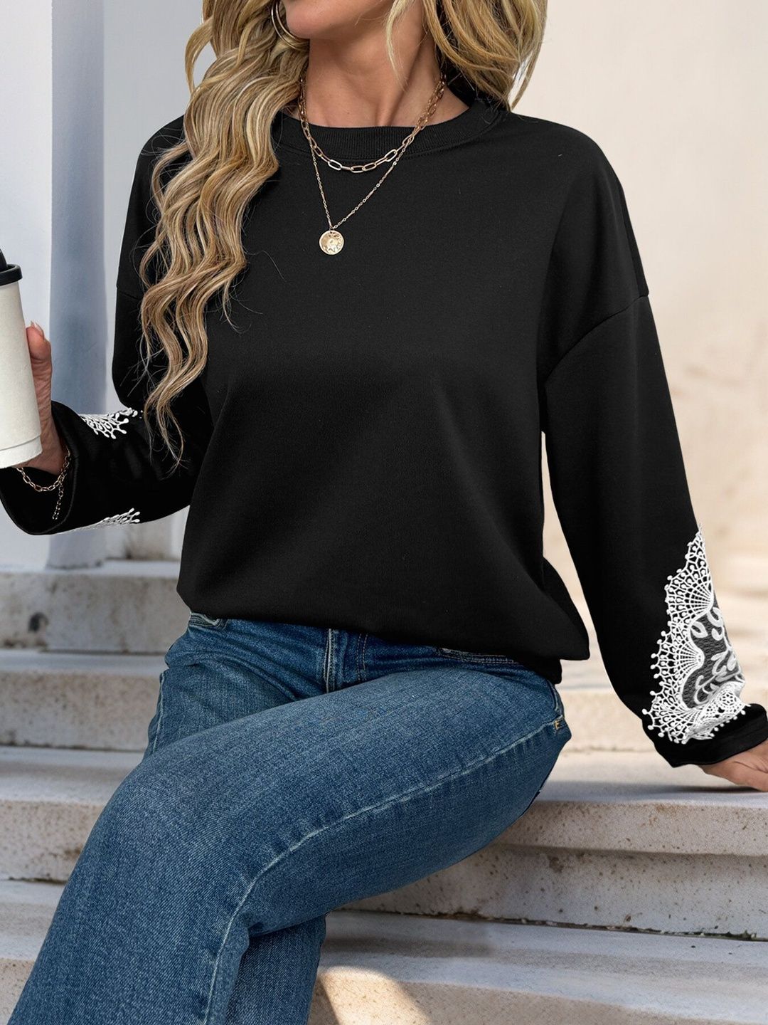 Women Embroidered Sweatshirt