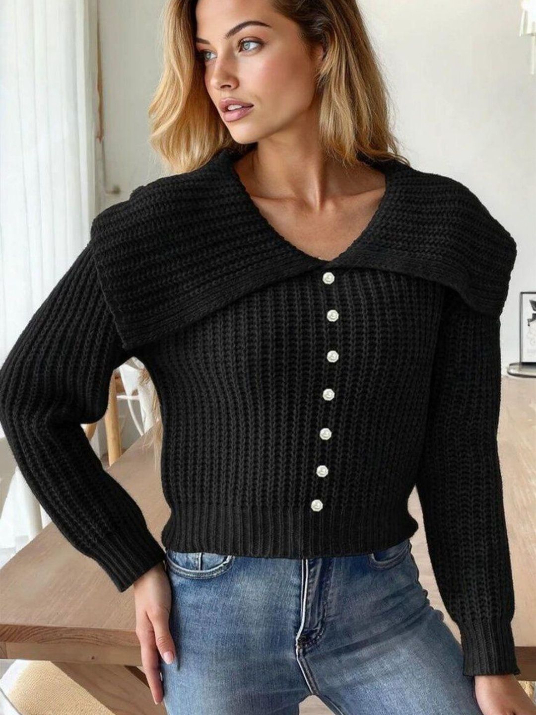 Women Ribbed Pullover
