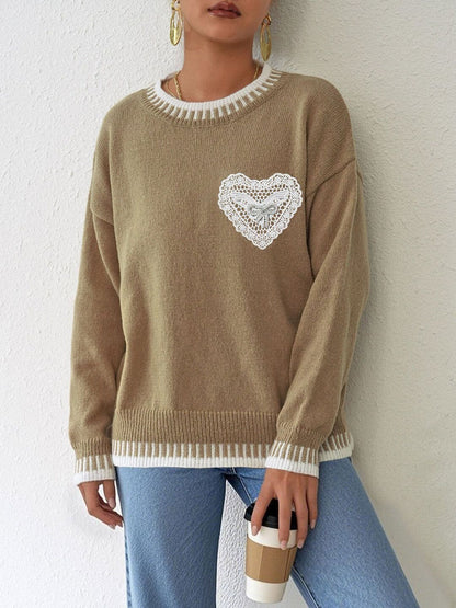 Women Pullover with Embroidered Detail