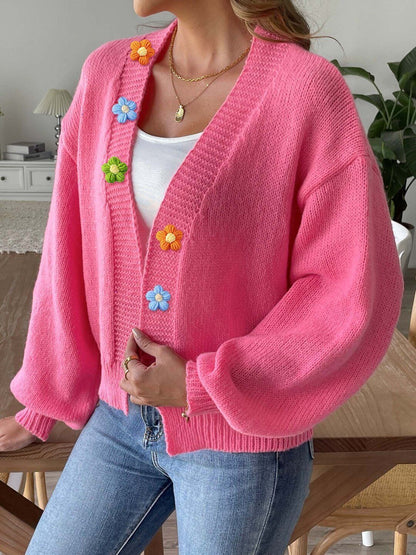 Women Cardigan with Applique Detail