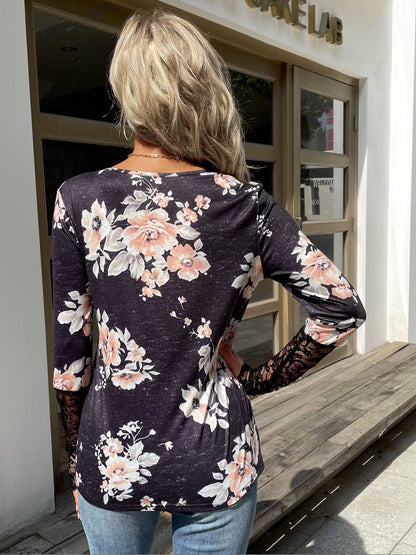 Women Floral Printed T-shirt