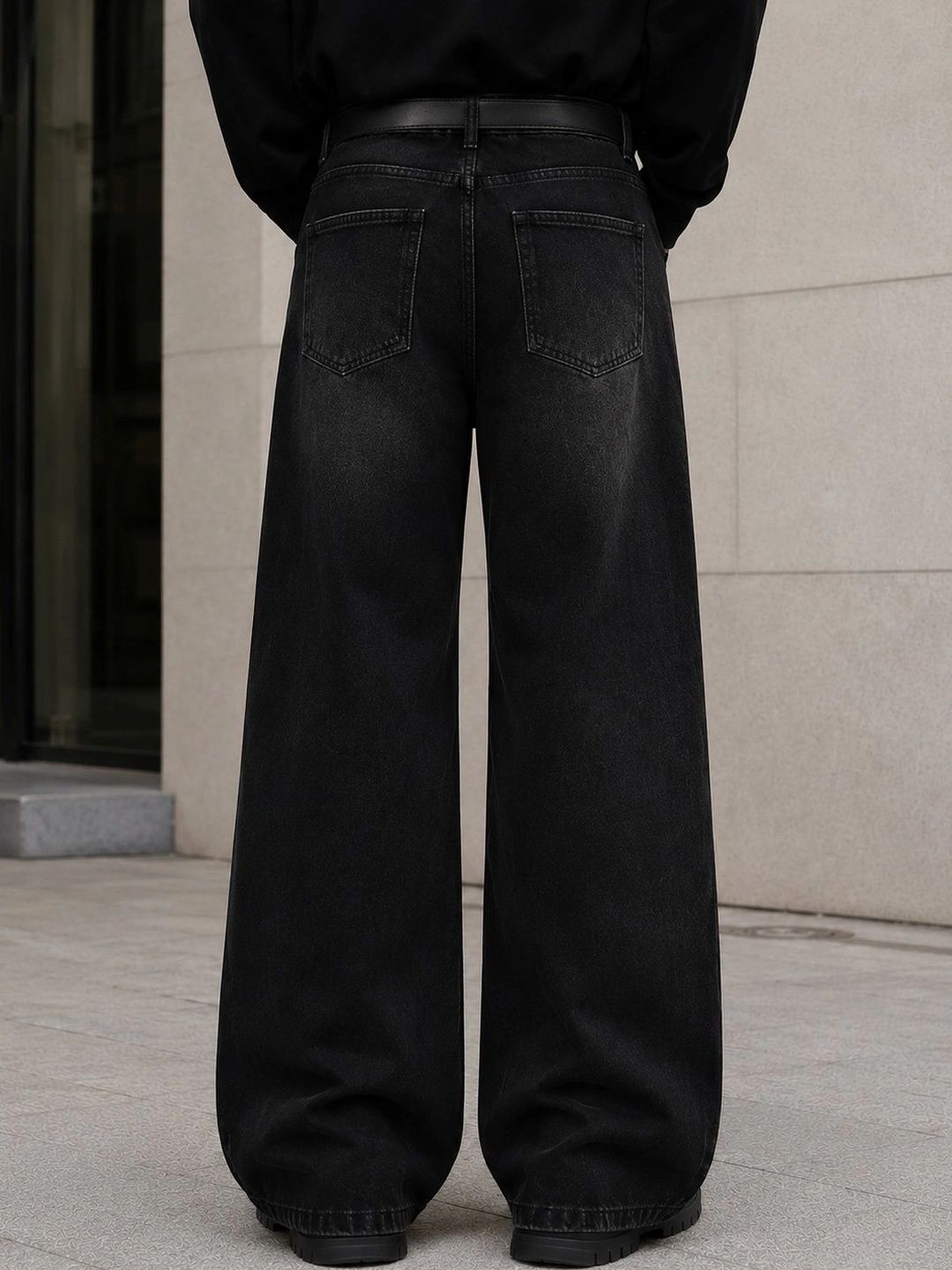 Men Bootcut High-Rise Light Fade Jeans