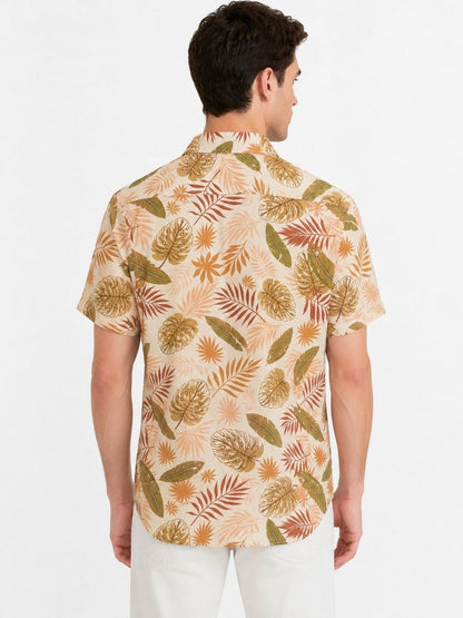 Men Comfort Floral Printed Casual Shirt