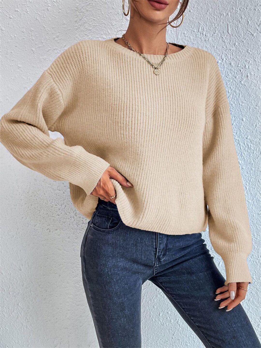 Women Ribbed Pullover