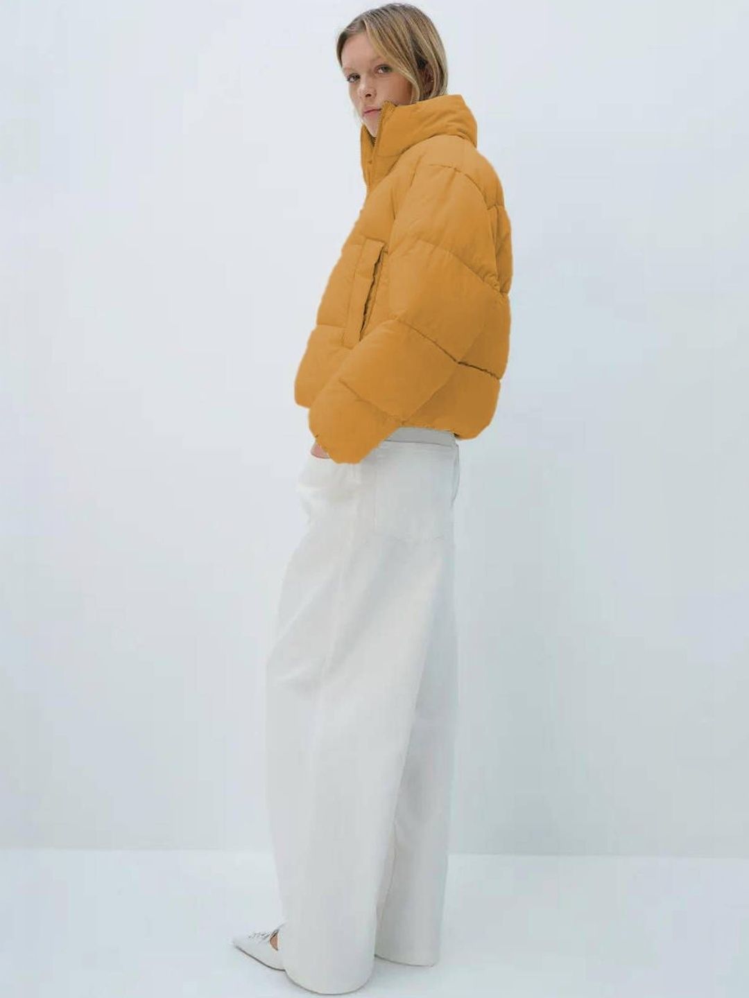 NOWI Women Lightweight Crop Puffer Jacket