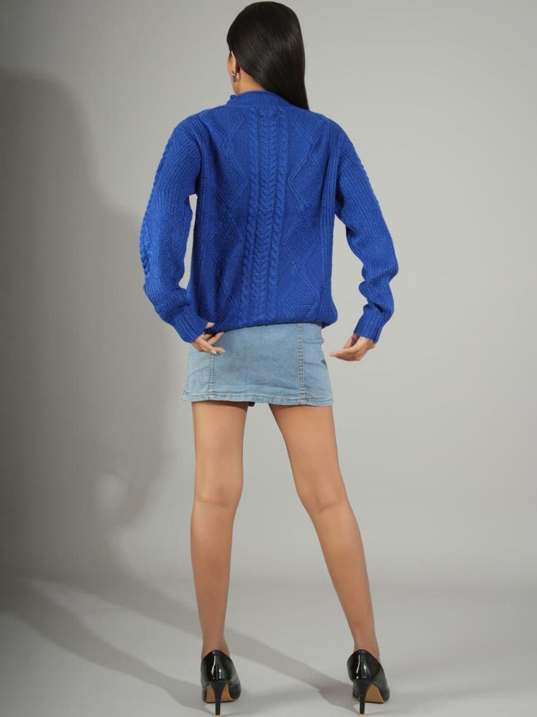 NOWI Women Cable Knit Woollen Pullover