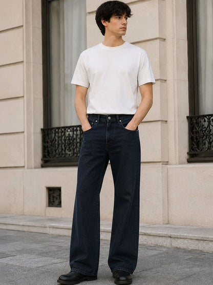 Men Bootcut Mid-Rise Light Fade Jeans