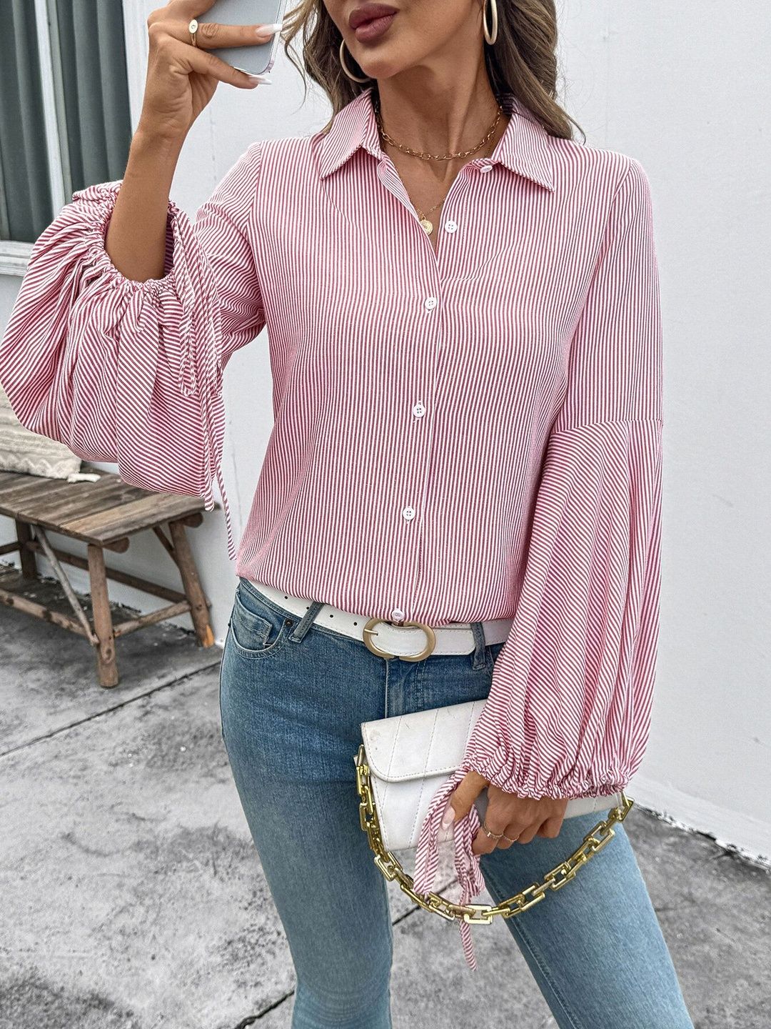 Women Striped Casual Shirt