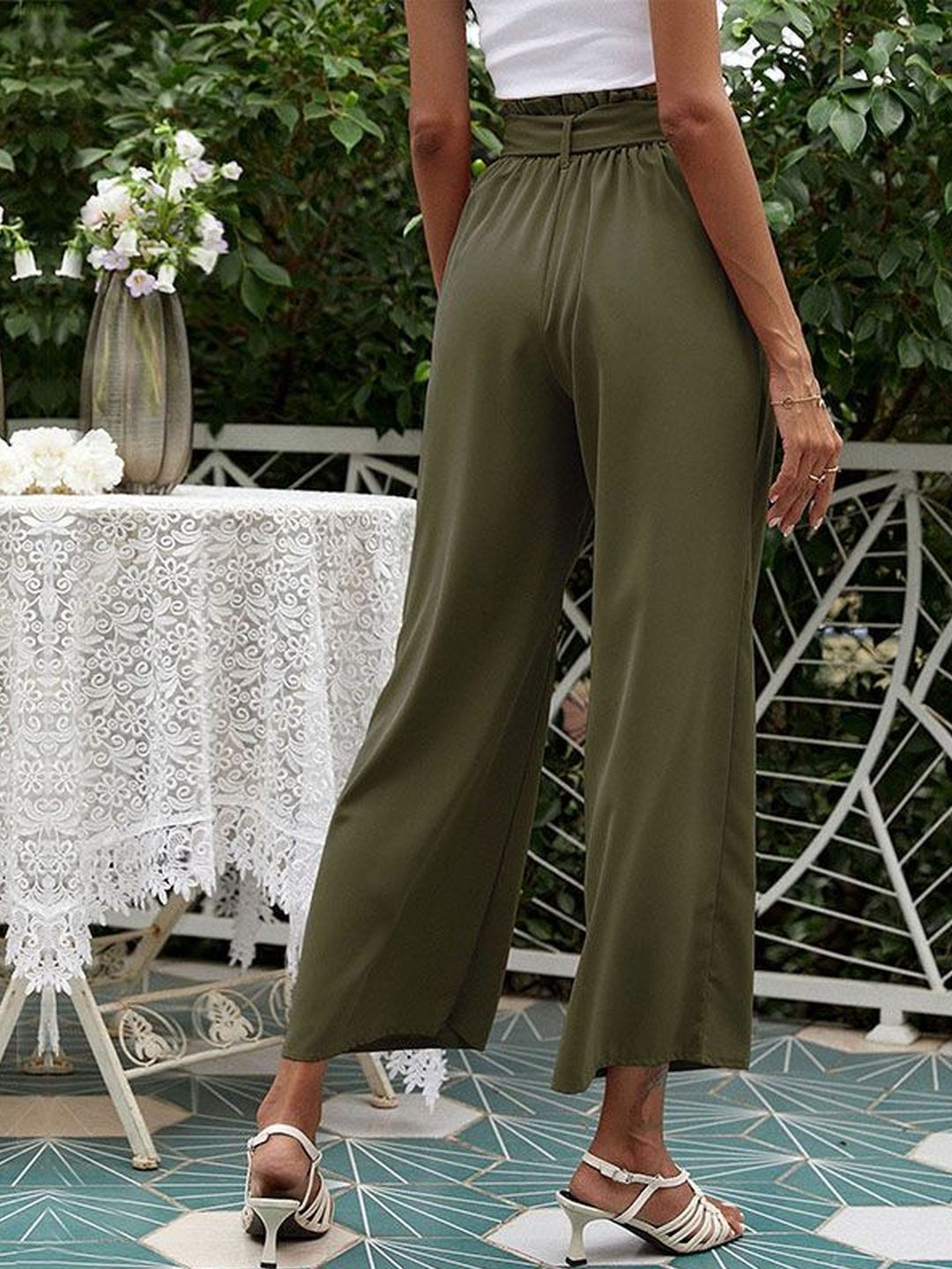 Women High-Rise Non Iron Trousers
