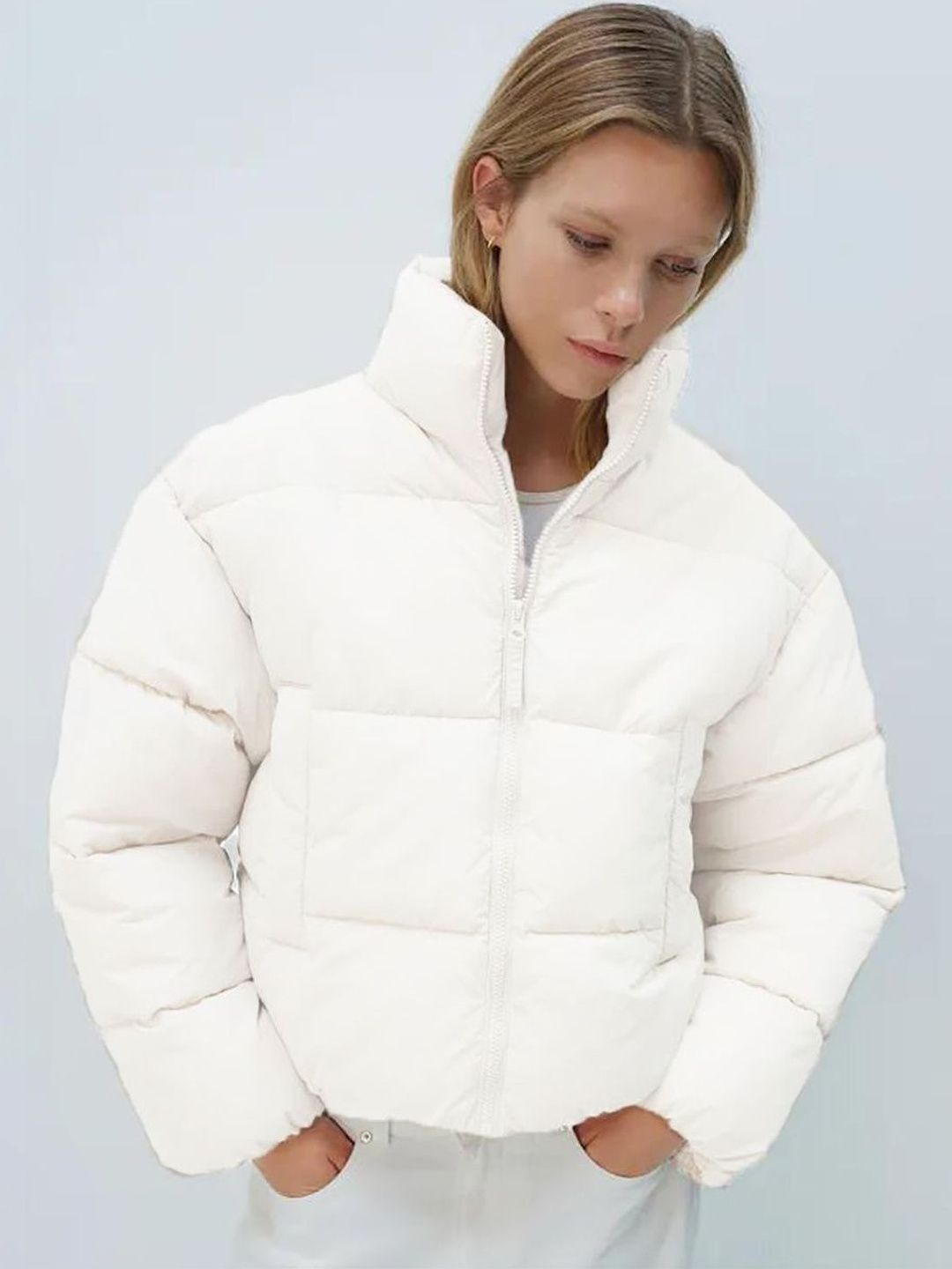 NOWI Women Lightweight Crop Puffer Jacket