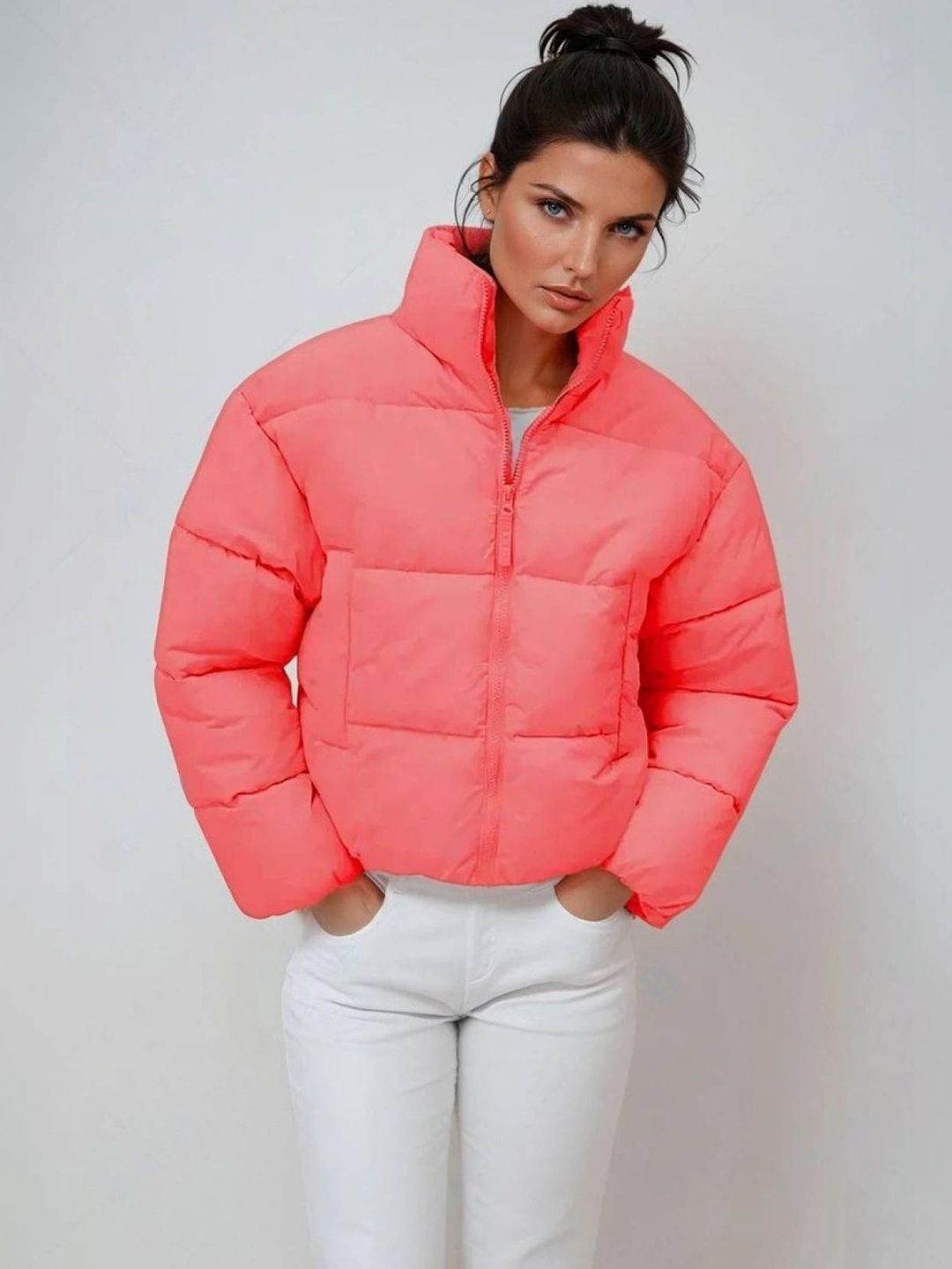 NOWI Women Lightweight Crop Puffer Jacket