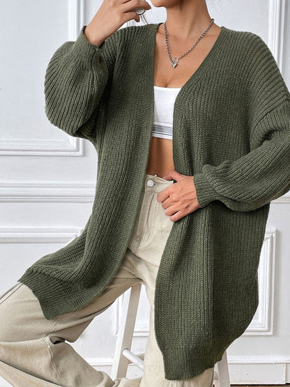 Women Ribbed Cardigan