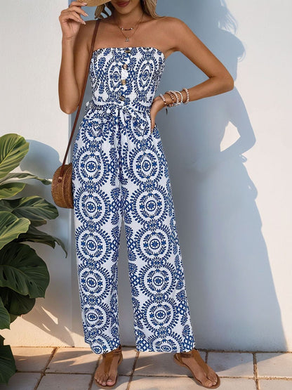 Printed Basic Jumpsuit