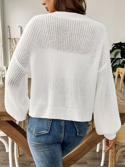 Women Ribbed Cardigan